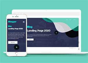 美食自媒体博客类网页模板源码 - 觅资源