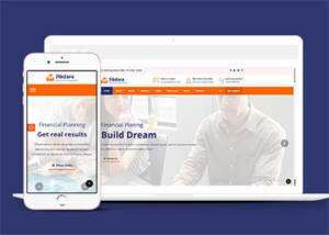 宽屏商业咨询类公司网站模板 - 觅资源