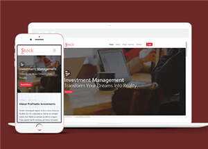 股票金融分析团队HTML网页模板下载 - 觅资源