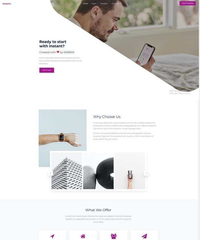 HTML5个性创意设计公司网站模板 - 觅资源