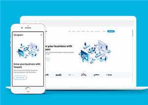 简约数字产品展示响应式网页模板下载 - 觅资源