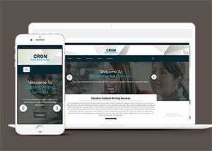 简洁创意内容写作博客网页模板 - 觅资源