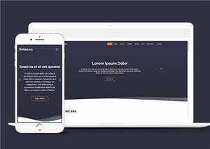 简约业务团队动态响应式网页模板 - 觅资源