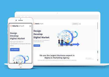 宽屏网络应用开发网站模板下载 - 觅资源