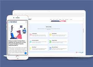 网络数字营销公司网页模板下载 - 觅资源