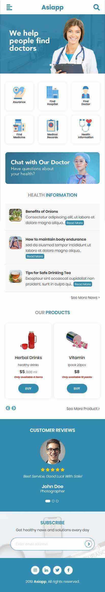 手机医疗电子商务网站wap移动端源码 - 觅资源