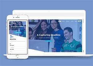 宽屏企业代理记账网站模板源码 - 觅资源
