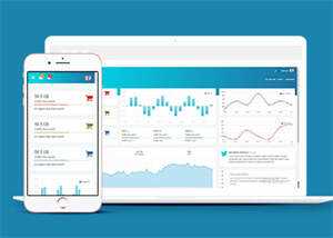 宽屏WOW后台管理网站模板下载 - 觅资源