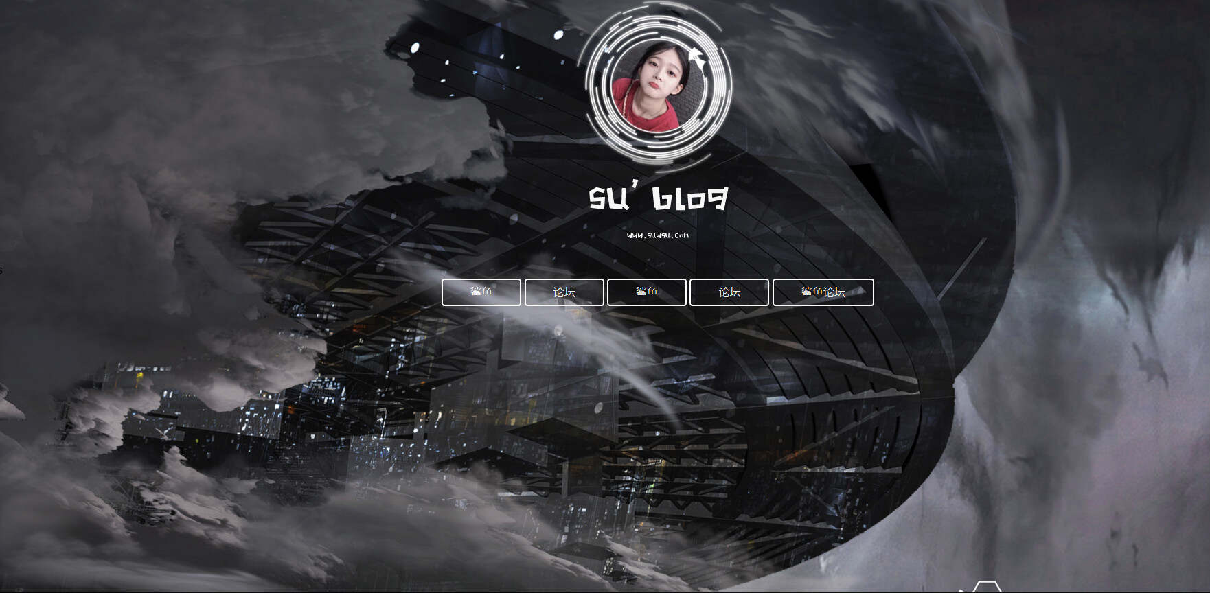 鲨鱼大气引导页HTML源码 - 觅资源