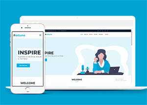 白色软件企业HTML5网站模板下载 - 觅资源