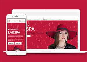 简洁女性护肤品牌企业网站模板 - 觅资源