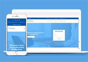 浅蓝色VIP软件单页面模板下载 - 觅资源