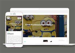 简约动画设计公司网站模板源码 - 觅资源