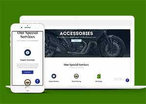 汽车零件生产公司网站模板下载 - 觅资源