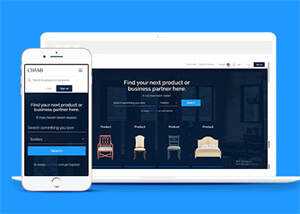 宽屏北欧风格家具商城网站模板 - 觅资源