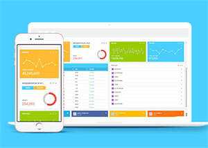 蓝色后台数据管理网站模板下载 - 觅资源