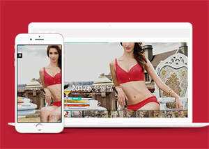 宽屏内衣服饰服装类网站前端模板 - 觅资源