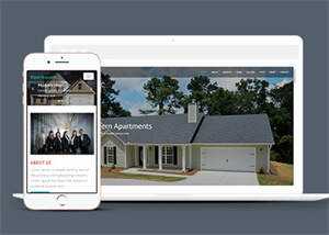 房地产建设设计公司网站模板 - 觅资源