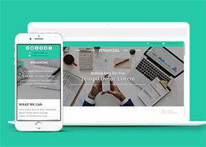 蓝色美元外汇金融网站模板源码 - 觅资源