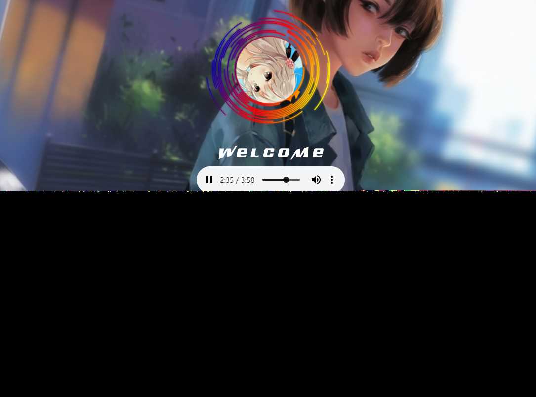 非常漂亮的一款html引导页导航网站旋转头像变幻背景单页源码 - 觅资源