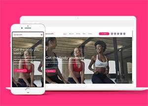 宽屏减脂瘦身运动计划网站模板 - 觅资源