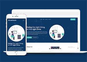 简洁公司项目投资类网站模板下载 - 觅资源