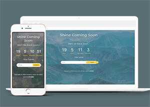 背景图倒计时网站模板源码下载 - 觅资源