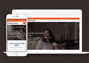 房屋贷款公司官网网站模板下载 - 觅资源