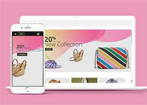 左栏导航服装购物商城模板下载 - 觅资源