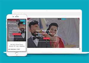 结婚婚纱拍摄网站模板源码下载 - 觅资源