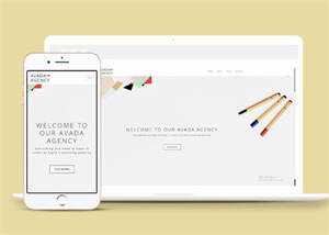 响应式极简4A广告公司企业模板 - 觅资源