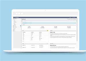 蓝色公司Bootstrap后台源码模板下载 - 觅资源