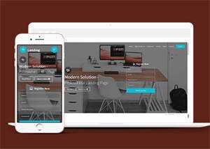 简约清爽前端设计公司网站模板 - 觅资源