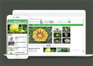 响应式花卉养殖资讯类前端模板 - 觅资源