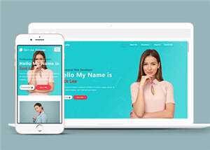 企业合作商务展示网页源码模板下载 - 觅资源