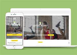 性感女性塑身锻炼类HTML5模板 - 觅资源