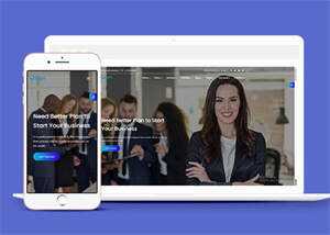 营销咨询服务网站HTML5模板 - 觅资源