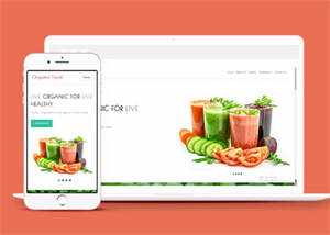 宽屏鲜榨果汁加盟店网站模板下载 - 觅资源