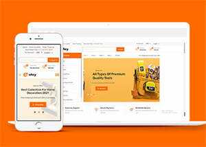 家用电器商城响应式HTML5模板 - 觅资源
