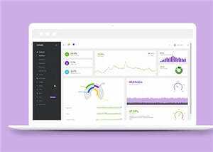 响应式简约后台管理源码模板下载 - 觅资源