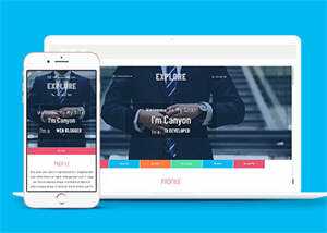 宽屏多彩时尚商务网站模板下载 - 觅资源