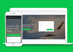 宽屏酒店客房在线预定CSS3模板 - 觅资源