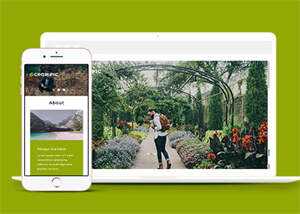 宽屏风景图片拍摄网站模板下载 - 觅资源