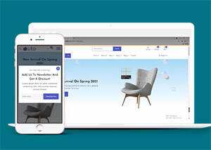 宽屏欧式家具电子商务网站模板 - 觅资源