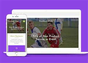 绿色足球竞技俱乐部网站模板 - 觅资源