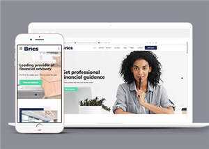 公司财务咨询网站模板下载 - 觅资源