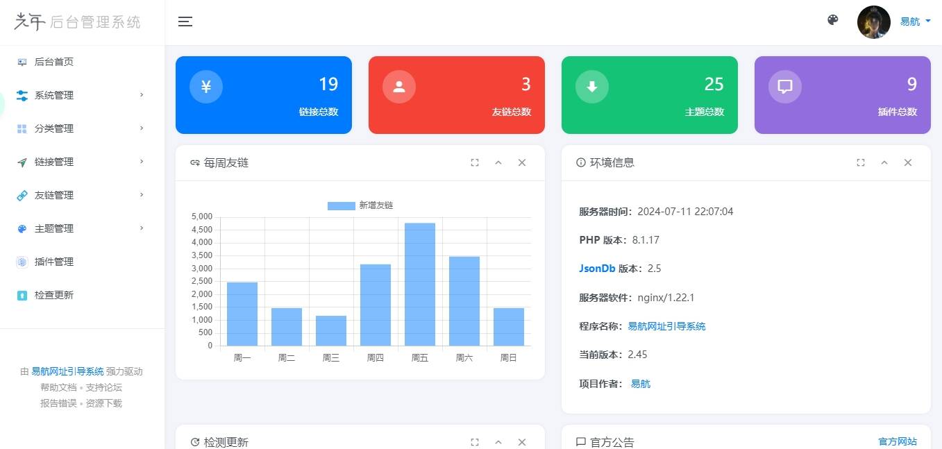 图片[2] - 易航网址引导系统V2.45 轻量级可扩展网址引导系统集成多套模板带后台无需授权免费完美可用 - 觅资源