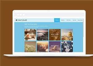 简洁画廊摄影图库类源码模板下载 - 觅资源
