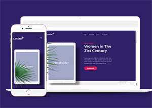 响应式电子书企业官网网站模板 - 觅资源