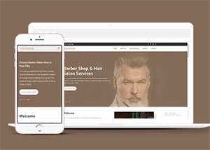 明星御用发型师网站模板下载 - 觅资源